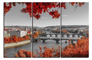 Slika na platnu - Rijeka Vltava i Karlov most 1257QB (90x60 cm )