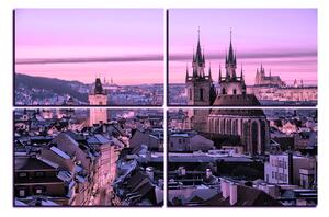 Slika na platnu - Panoramski pogled na stari Prag 1256VE (150x100 cm)