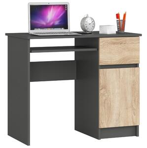 Zondo.hr PC stolić Bhaskar (siva + hrast sonoma) (D). Akcija -20%. 1128547