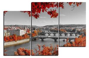 Slika na platnu - Rijeka Vltava i Karlov most 1257QD (150x100 cm)
