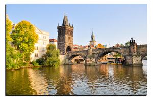 Slika na platnu - Karlov most u Pragu 1259A (90x60 cm )