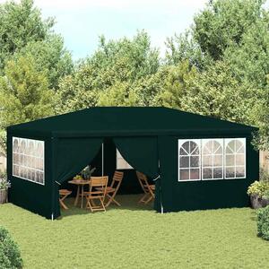 Profesionalni šator za zabave 4 x 6 m zeleni 90 g/m² - Zelena / 4 x 6 m