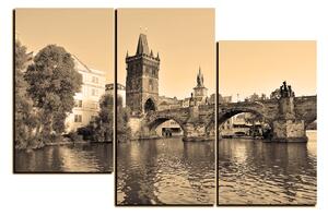 Slika na platnu - Karlov most u Pragu 1259FD (90x60 cm)