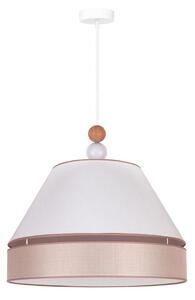 Duolla - Luster na sajli AVIGNON 1xE27/15W/230V pr. 60 cm bijela/bež