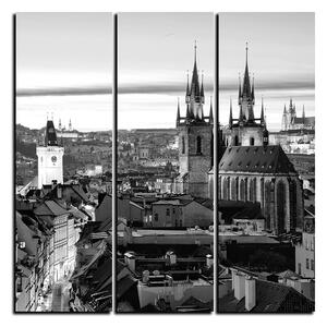 Slika na platnu - Panoramski pogled na stari Prag - kvadrat 3256QB (75x75 cm)