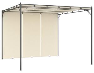 Vrtna sjenica s bočnim zastorom 3 x 3 x 2,25 m krem - Krema / 3 x 3 x 2.25 m