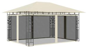 Sjenica s mrežom protiv komaraca 4 x 3 x 2,73 m krem 180 g/m² - Krema / 4 x 3 x 2.73 m