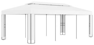 Sjenica s dvostrukim krovom 3 x 6 m bijela - Bijela / 3 x 6 m
