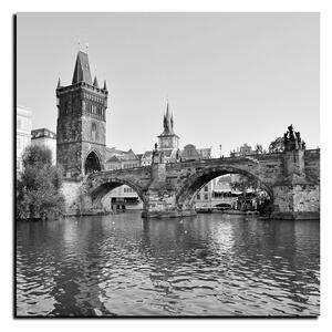 Slika na platnu - Karlov most u Pragu - kvadrat 3259QA (50x50 cm)