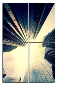Slika na platnu - Perspektiva nebodera - pravokutnik 7252E (120x80 cm)