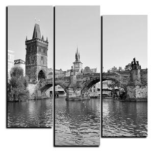 Slika na platnu - Karlov most u Pragu - kvadrat 3259QD (75x75 cm)