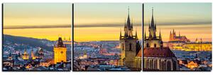 Slika na platnu - Panoramski pogled na stari Prag - panorama 5256B (90x30 cm)
