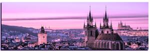 Slika na platnu - Panoramski pogled na stari Prag - panorama 5256VA (105x35 cm)