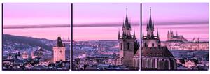 Slika na platnu - Panoramski pogled na stari Prag - panorama 5256VB (150x50 cm)