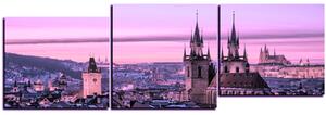 Slika na platnu - Panoramski pogled na stari Prag - panorama 5256VD (150x50 cm)