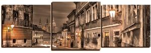 Slika na platnu - Čarobna noć stari grad - panorama 5258FD (90x30 cm)