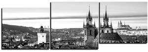 Slika na platnu - Panoramski pogled na stari Prag - panorama 5256QD (150x50 cm)