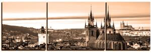Slika na platnu - Panoramski pogled na stari Prag - panorama 5256FC (150x50 cm)