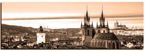 Slika na platnu - Panoramski pogled na stari Prag - panorama 5256FA (105x35 cm)