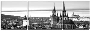 Slika na platnu - Panoramski pogled na stari Prag - panorama 5256QC (90x30 cm)