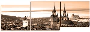 Slika na platnu - Panoramski pogled na stari Prag - panorama 5256FD (150x50 cm)