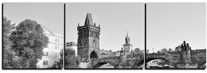Slika na platnu - Karlov most u Pragu - panorama 5259QC (150x50 cm)