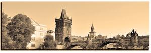 Slika na platnu - Karlov most u Pragu - panorama 5259FA (105x35 cm)