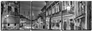 Slika na platnu - Čarobna noć stari grad - panorama 5258QB (90x30 cm)