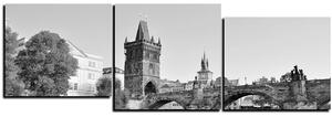 Slika na platnu - Karlov most u Pragu - panorama 5259QE (150x50 cm)