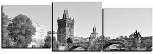 Slika na platnu - Karlov most u Pragu - panorama 5259QD (90x30 cm)