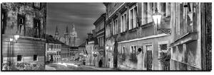 Slika na platnu - Čarobna noć stari grad - panorama 5258QA (105x35 cm)