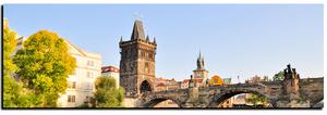 Slika na platnu - Karlov most u Pragu - panorama 5259A (105x35 cm)