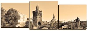 Slika na platnu - Karlov most u Pragu - panorama 5259FD (150x50 cm)