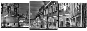 Slika na platnu - Čarobna noć stari grad - panorama 5258QD (90x30 cm)