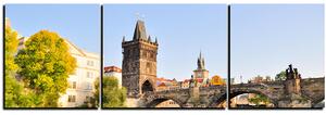 Slika na platnu - Karlov most u Pragu - panorama 5259C (90x30 cm)