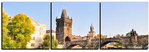 Slika na platnu - Karlov most u Pragu - panorama 5259B (150x50 cm)