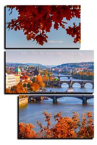 Slika na platnu - Rijeka Vltava i Karlov most - pravokutnik 7257D (90x60 cm)
