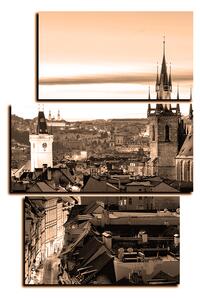 Slika na platnu - Panoramski pogled na stari Prag - pravokutnik 7256FC (90x60 cm)