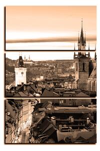 Slika na platnu - Panoramski pogled na stari Prag - pravokutnik 7256FB (90x60 cm )