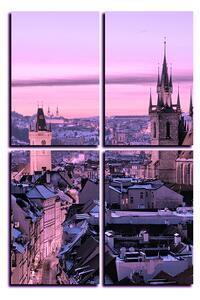 Slika na platnu - Panoramski pogled na stari Prag - pravokutnik 7256VE (90x60 cm)