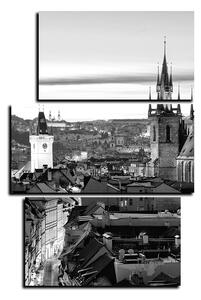 Slika na platnu - Panoramski pogled na stari Prag - pravokutnik 7256QC (90x60 cm)