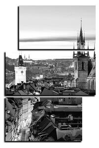 Slika na platnu - Panoramski pogled na stari Prag - pravokutnik 7256QD (120x80 cm)