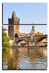 Slika na platnu - Karlov most u Pragu - pravokutnik 7259B (90x60 cm )