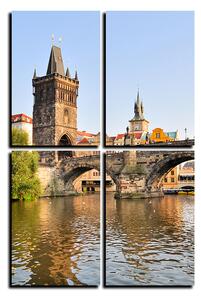 Slika na platnu - Karlov most u Pragu - pravokutnik 7259E (120x80 cm)