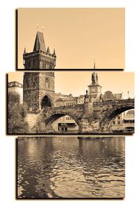 Slika na platnu - Karlov most u Pragu - pravokutnik 7259FC (90x60 cm)