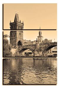 Slika na platnu - Karlov most u Pragu - pravokutnik 7259FB (90x60 cm )