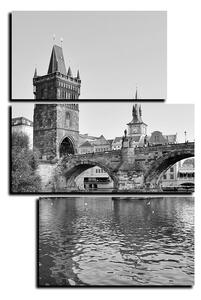 Slika na platnu - Karlov most u Pragu - pravokutnik 7259QD (120x80 cm)