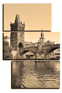 Slika na platnu - Karlov most u Pragu - pravokutnik 7259FD (90x60 cm)