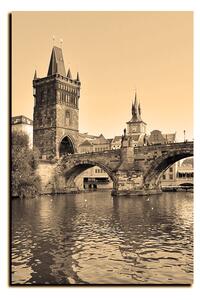 Slika na platnu - Karlov most u Pragu - pravokutnik 7259FA (90x60 cm )