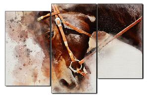 Slika na platnu - Glava konja u apstraktnom prikazu 1263D (150x100 cm)